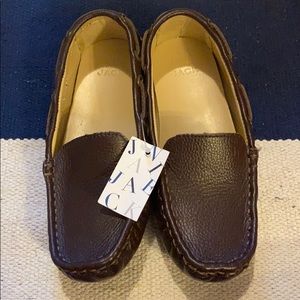 Janie and Jack Leather Loafers Boys Sz 13 NWT